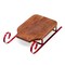 Red Wood Sleigh Serving Board 16 x 8.75 x 3.5 in Perfect for Christmas Serving Trays and Holiday Gatherings